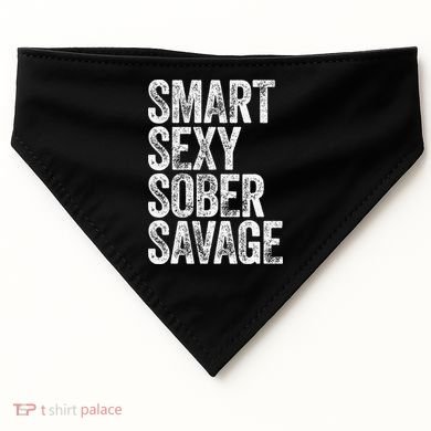 Smart Sexy Sober Savage USA-Made Doggie Bandana