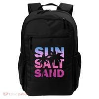 Sun Salt Sand Funny Palm Sun Retro Beach Summer Backpack thumb 0