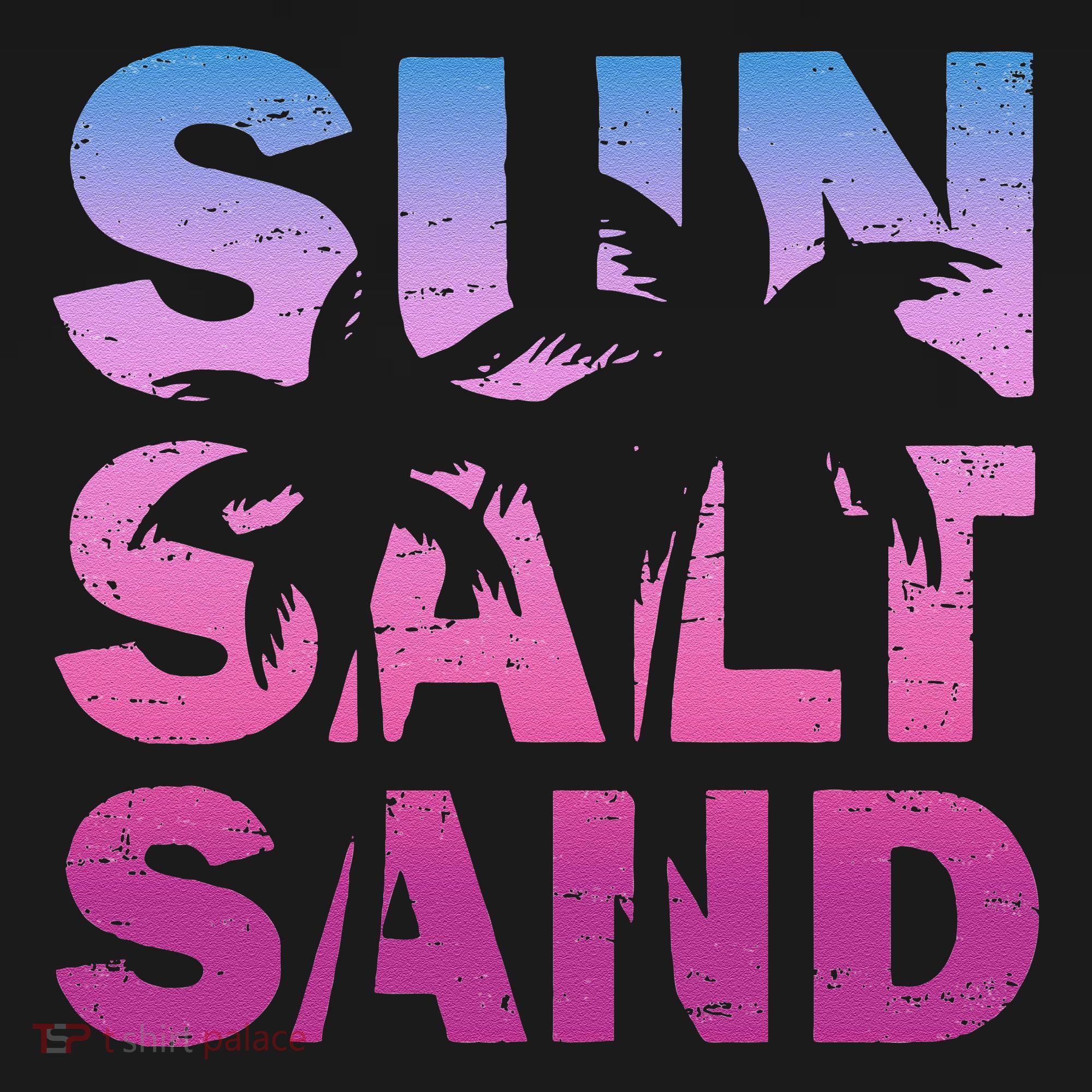 Sun Salt Sand Funny Palm Sun Retro Beach Summer Ornament