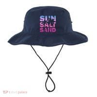 Sun Salt Sand Funny Palm Sun Retro Beach Summer Bucket Hat thumb 0
