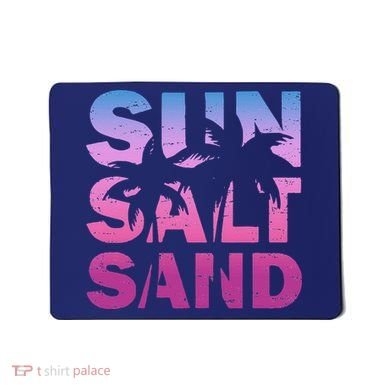 Sun Salt Sand Funny Palm Sun Retro Beach Summer Mousepad