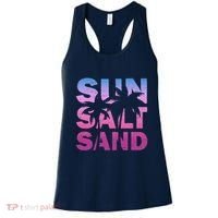 Sun Salt Sand Funny Palm Sun Retro Beach Summer Women's Tank Top thumb 0