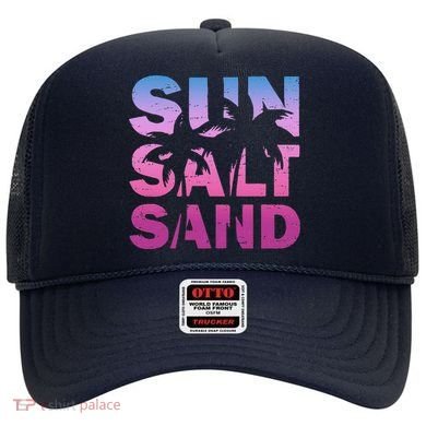 Sun Salt Sand Funny Palm Sun Retro Beach Summer Hat
