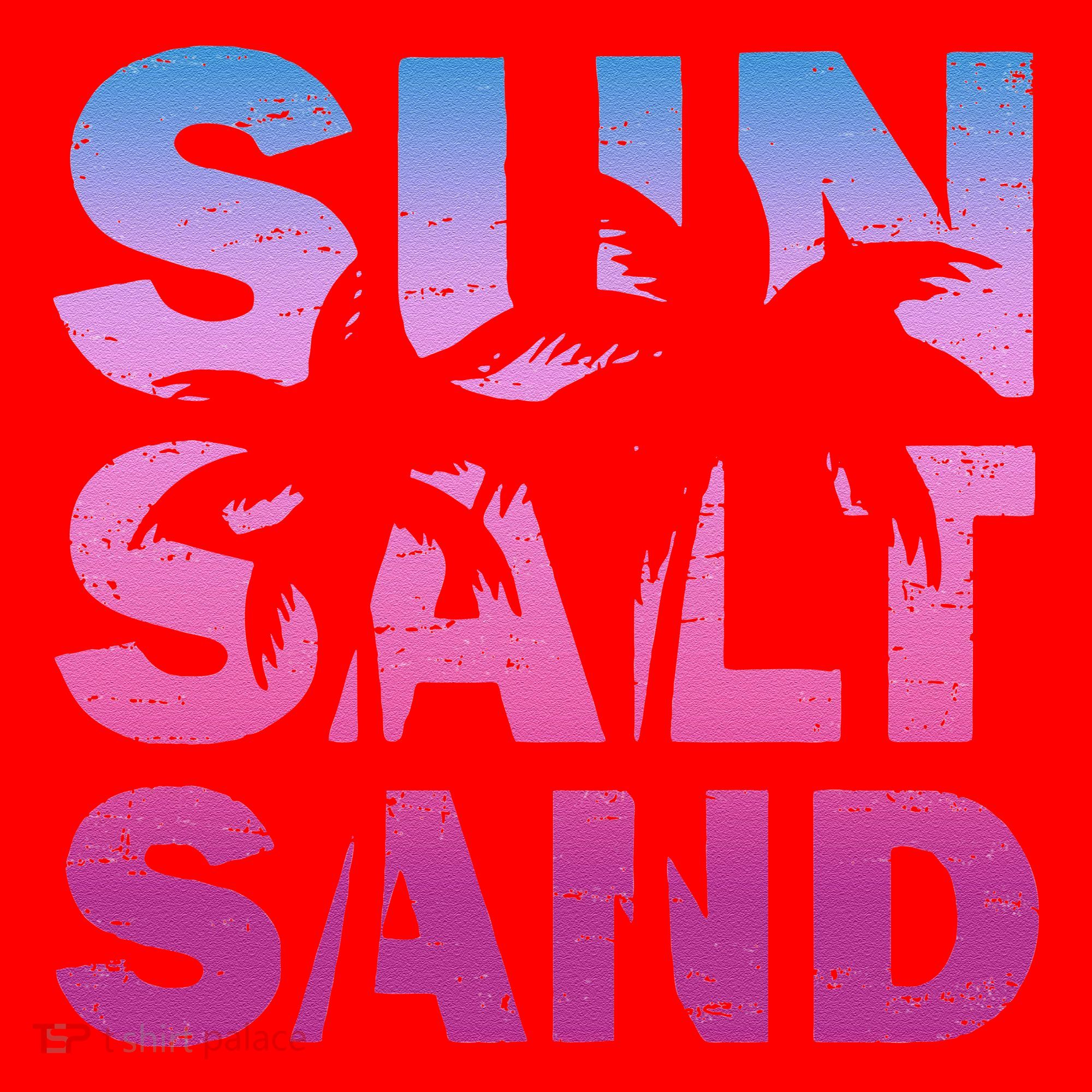 Sun Salt Sand Funny Palm Sun Retro Beach Summer Santa Hat