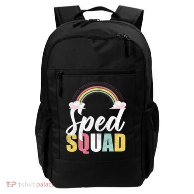 Sped Squad Sped Teacher Rainbow Special Education Teacher Gift Backpack