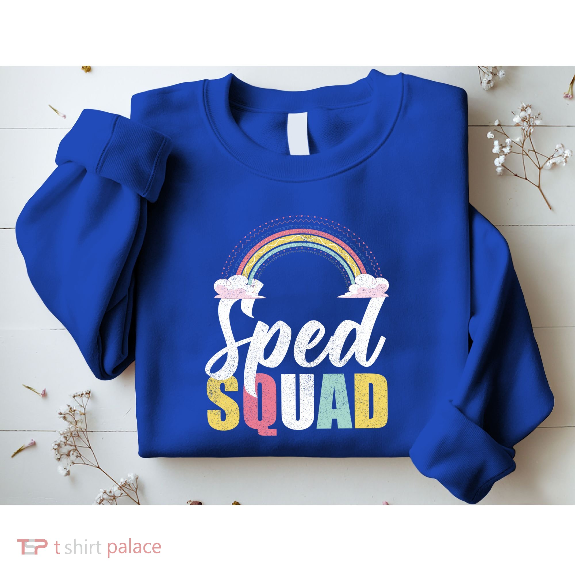 Sped Squad Sped Teacher Rainbow Special Education Teacher Gift Sweatshirt