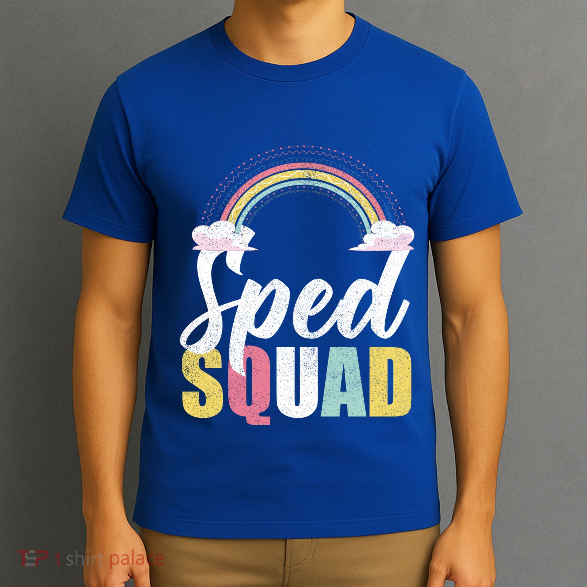 Sped Squad Sped Teacher Rainbow Special Education Teacher Gift T-Shirt