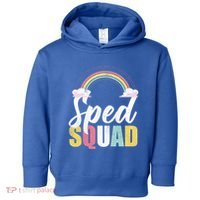 Sped Squad Sped Teacher Rainbow Special Education Teacher Gift Toddler Hoodie thumb 0