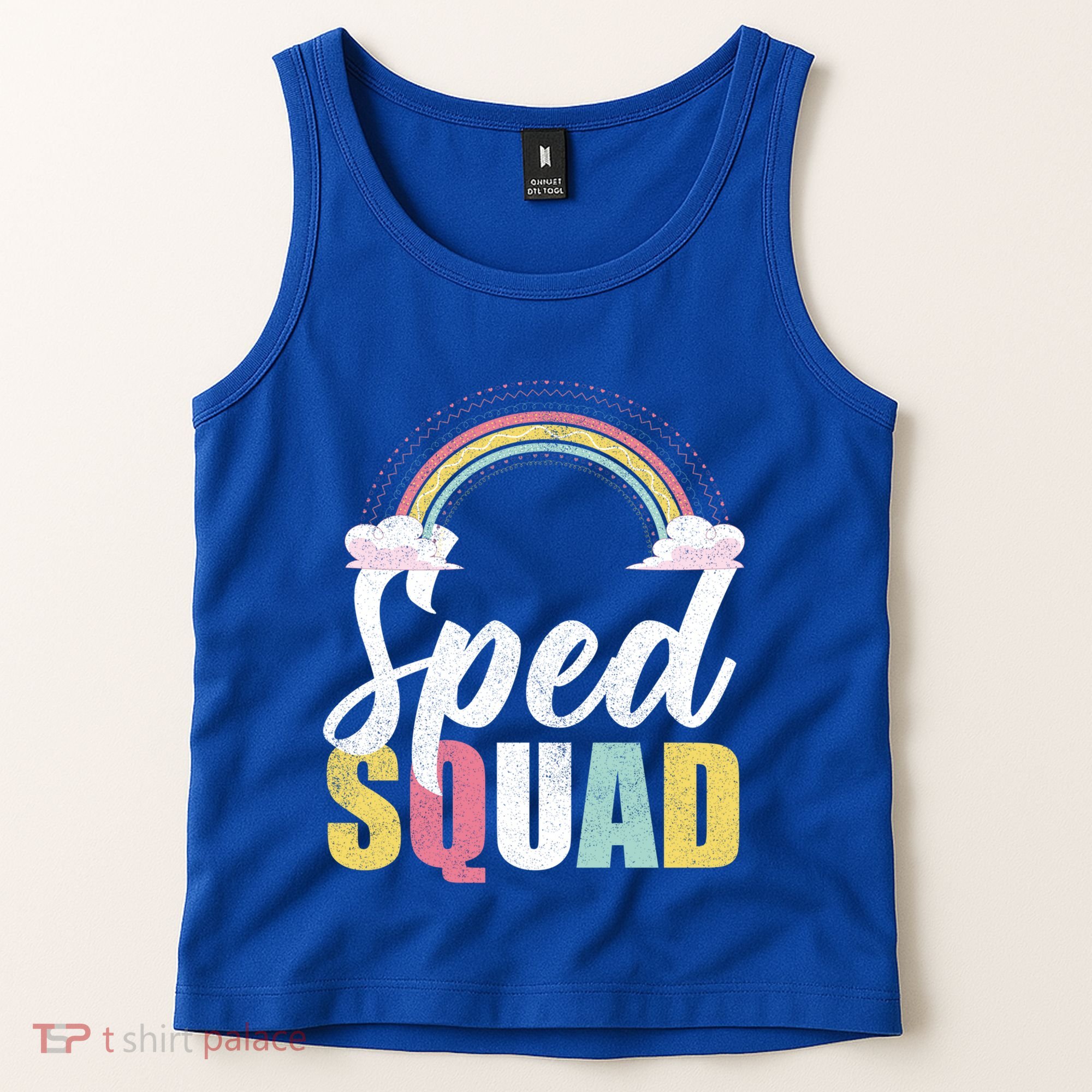 Sped Squad Sped Teacher Rainbow Special Education Teacher Gift Tank Top