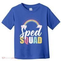 Sped Squad Sped Teacher Rainbow Special Education Teacher Gift Toddler T-Shirt thumb 0