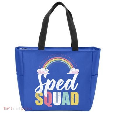 Sped Squad Sped Teacher Rainbow Special Education Teacher Gift Tote Bag