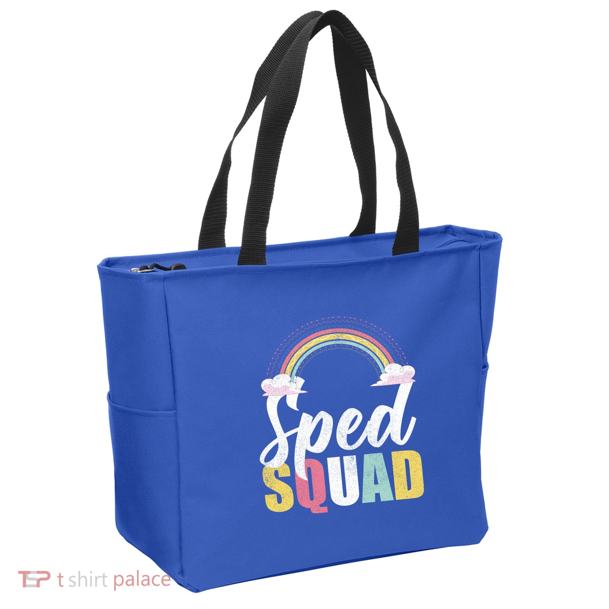 Sped Squad Sped Teacher Rainbow Special Education Teacher Gift Tote Bag