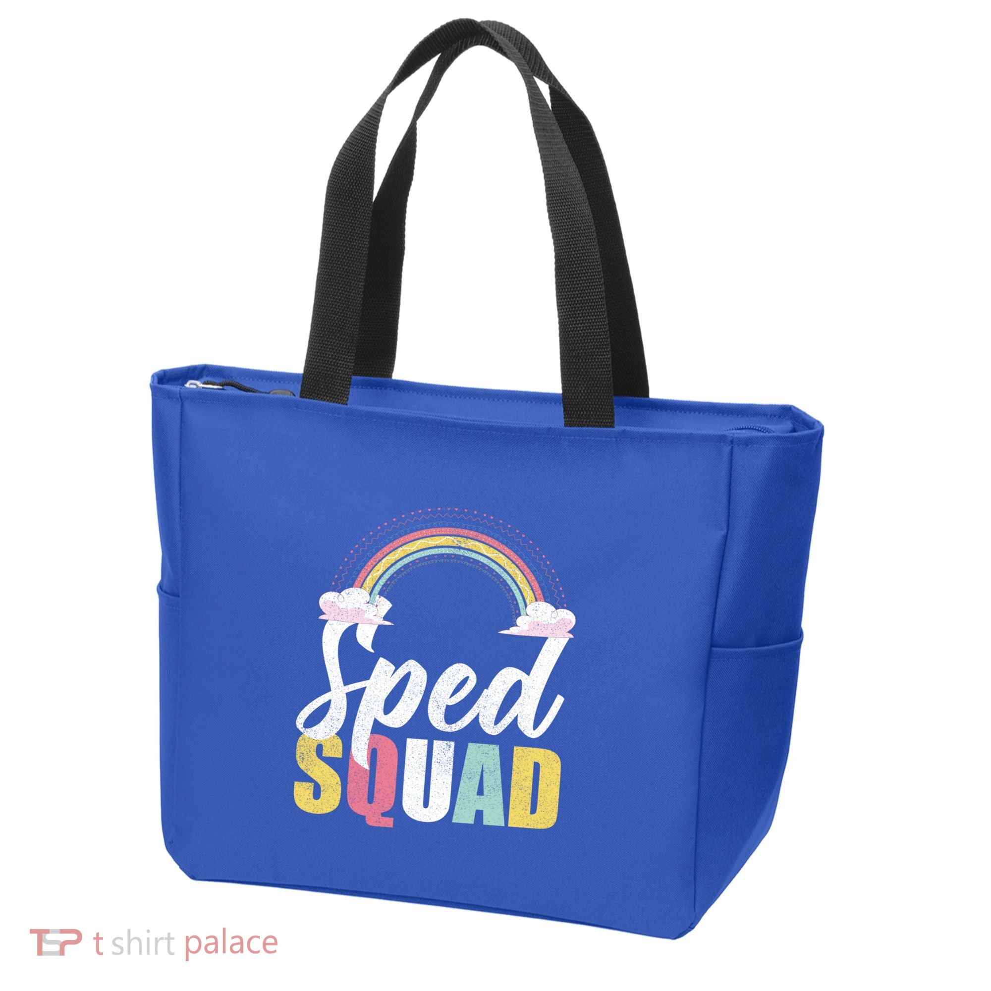 Sped Squad Sped Teacher Rainbow Special Education Teacher Gift Tote Bag