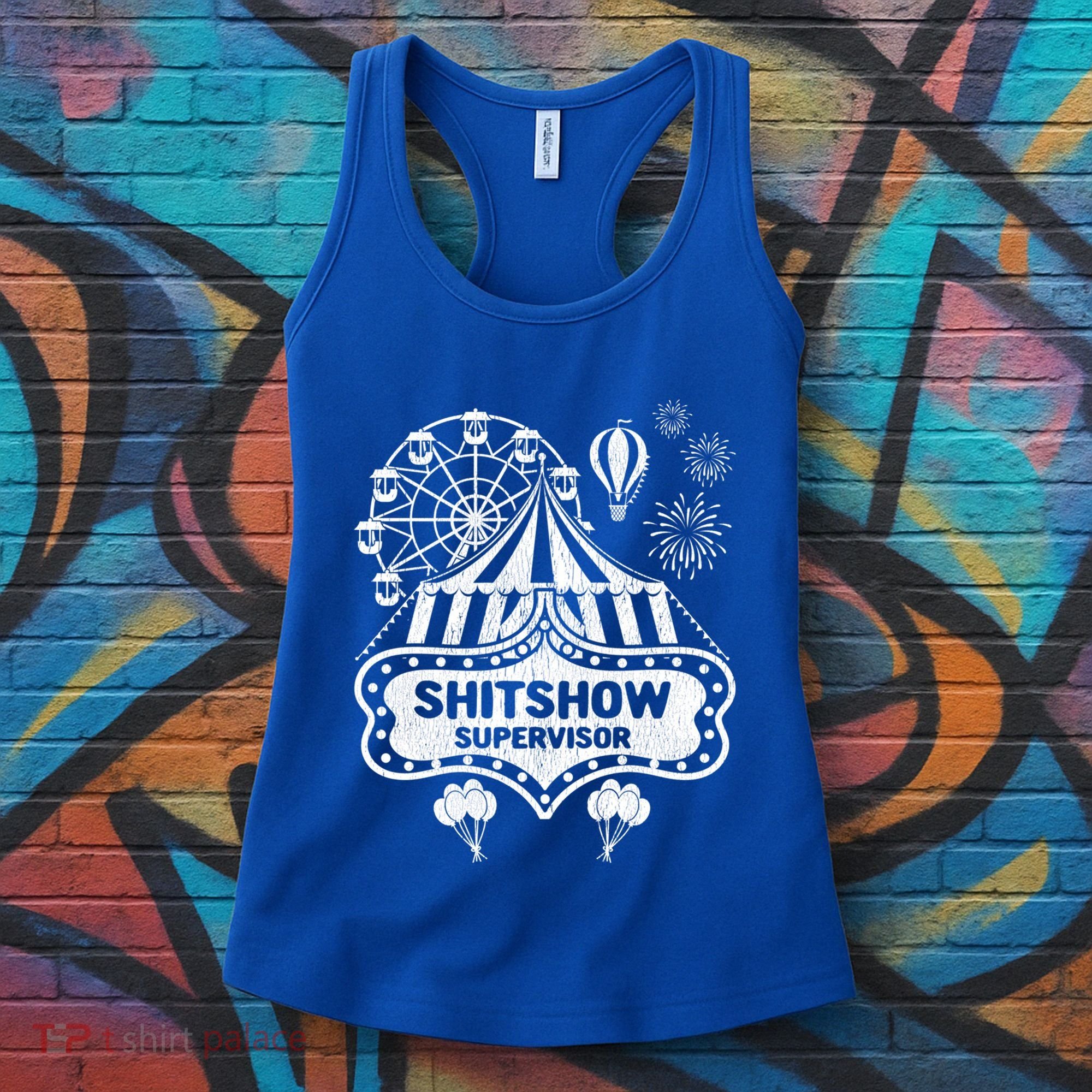 Shit Show Supervisor Funny Boss Ager Teacher And Mom Cool Gift Women's Tank Top