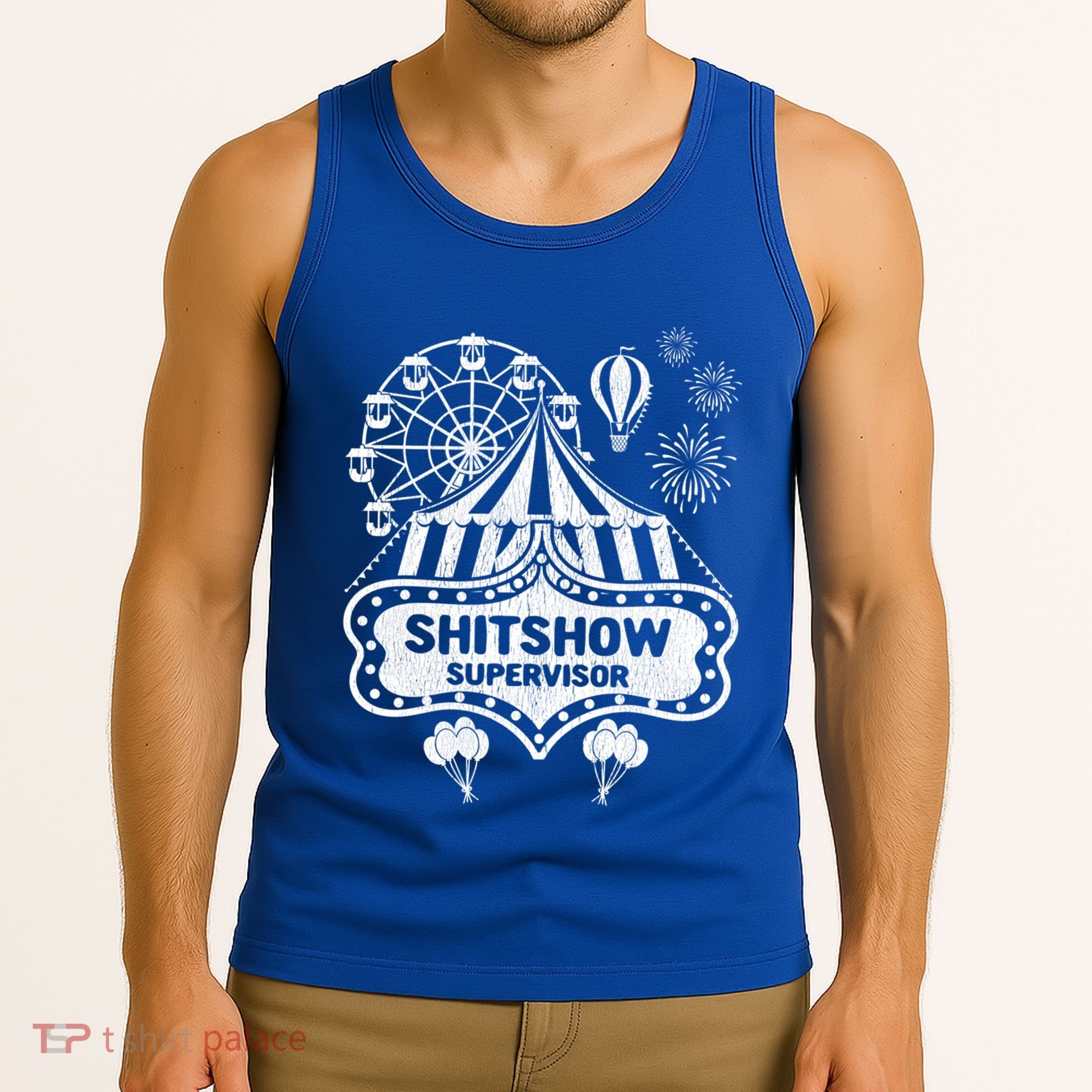 Shit Show Supervisor Funny Boss Ager Teacher And Mom Cool Gift Tank Top