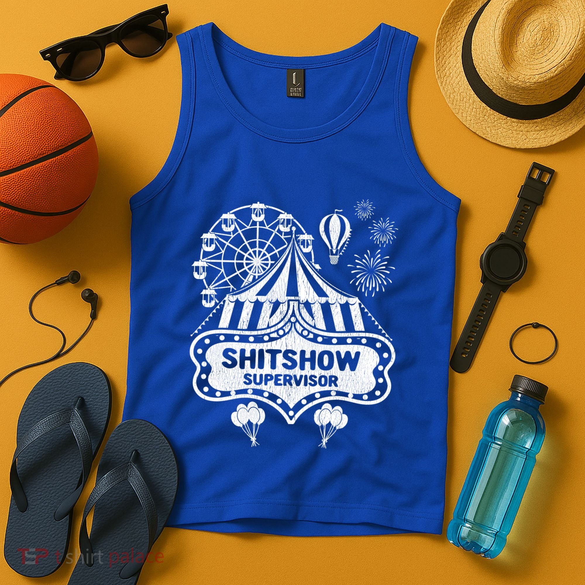 Shit Show Supervisor Funny Boss Ager Teacher And Mom Cool Gift Tank Top