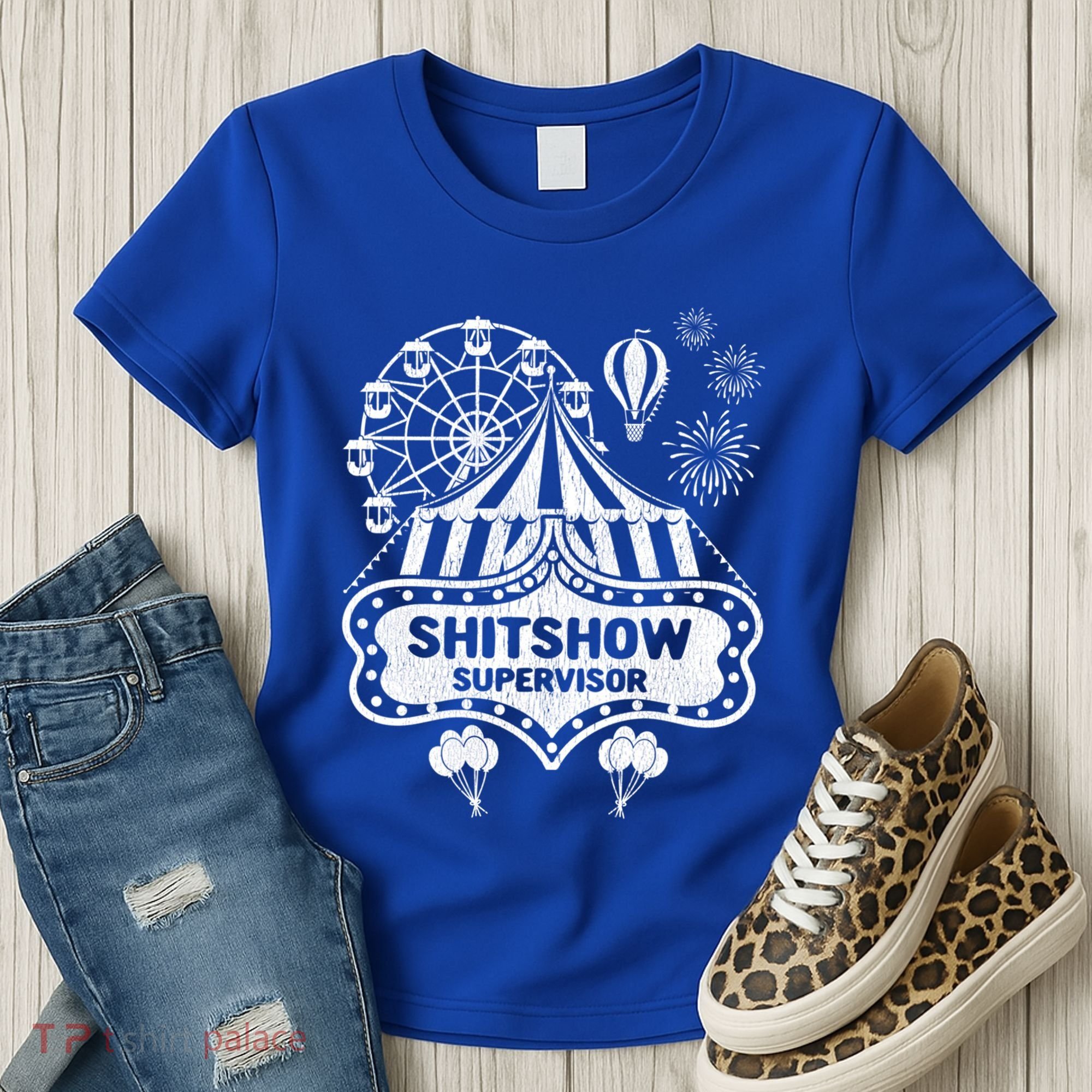 Shit Show Supervisor Funny Boss Ager Teacher And Mom Cool Gift Women's T-Shirt