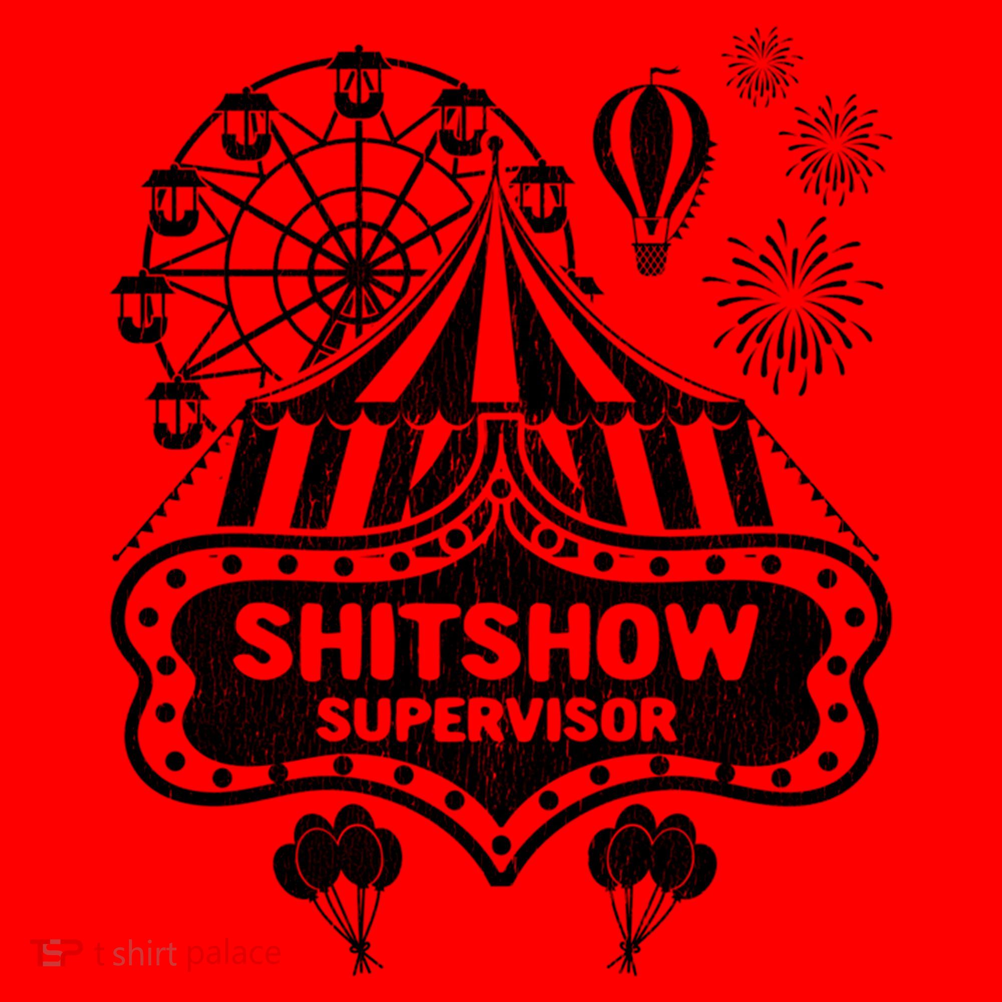 Shit Show Supervisor Funny Boss Ager Teacher And Mom Cool Gift Santa Hat