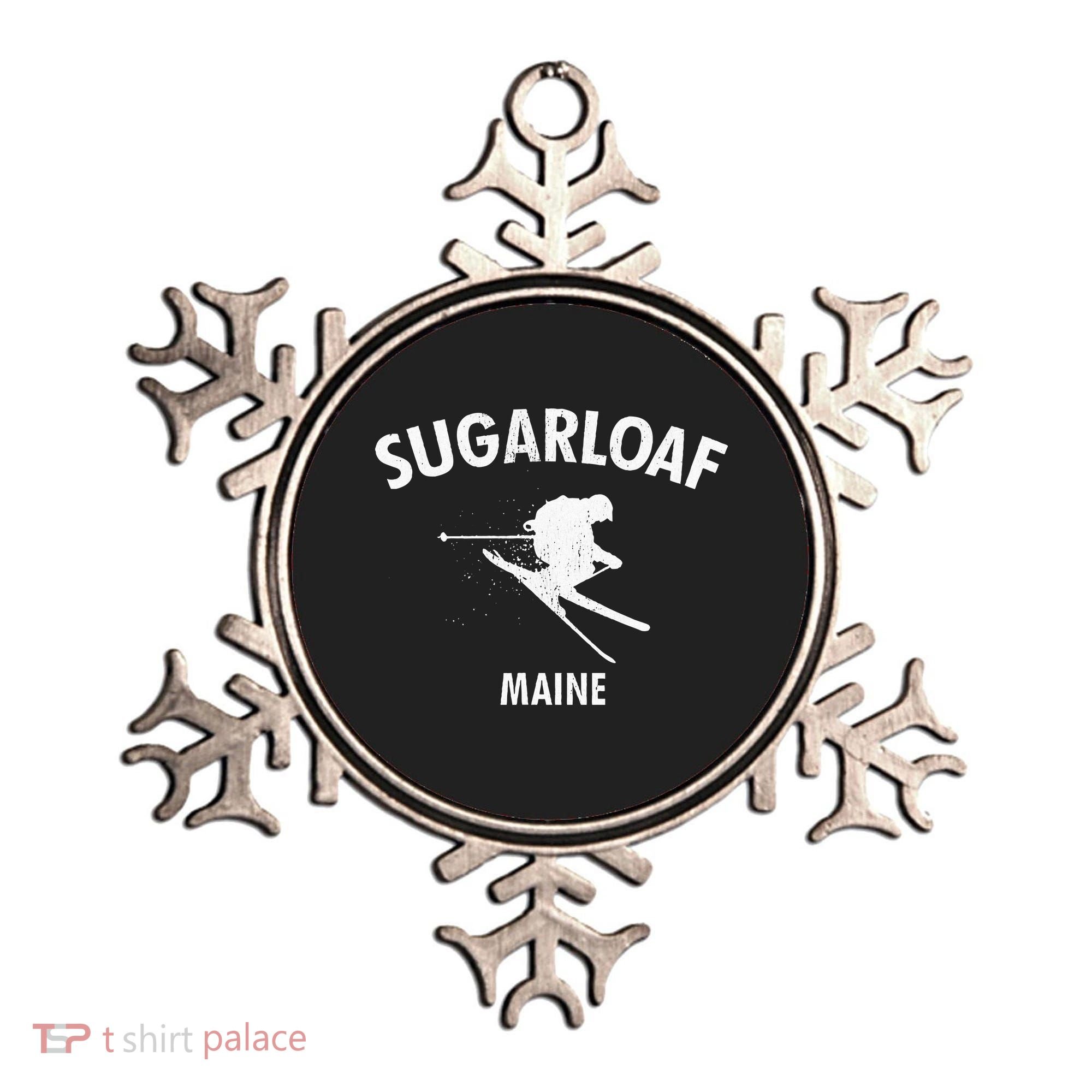 Sugarloaf Skiing Ski Maine Gift Ornament