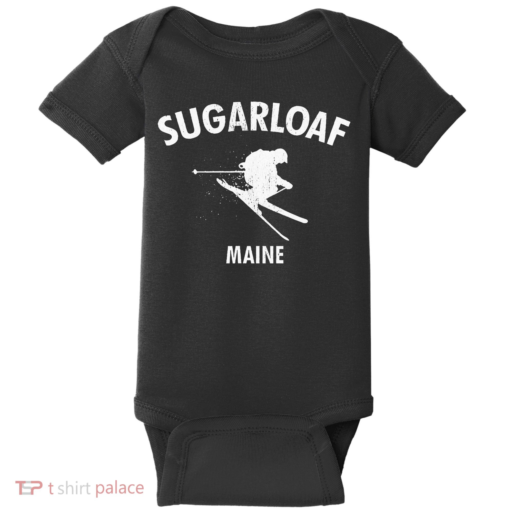Sugarloaf Skiing Ski Maine Gift Baby Bodysuit