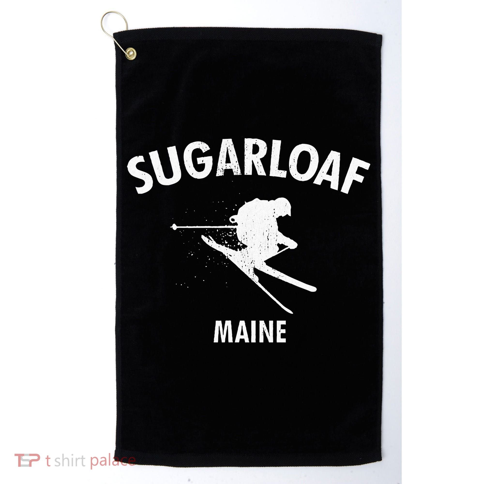 Sugarloaf Skiing Ski Maine Gift Golf Towel