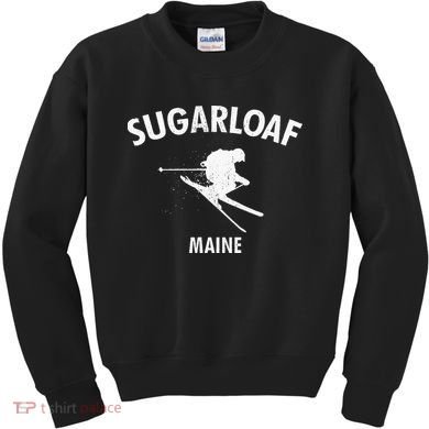 Sugarloaf Skiing Ski Maine Gift Kids Sweatshirt