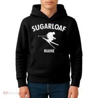 Sugarloaf Skiing Ski Maine Gift Kids Hoodie thumb 4