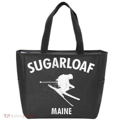 Sugarloaf Skiing Ski Maine Gift Tote Bag