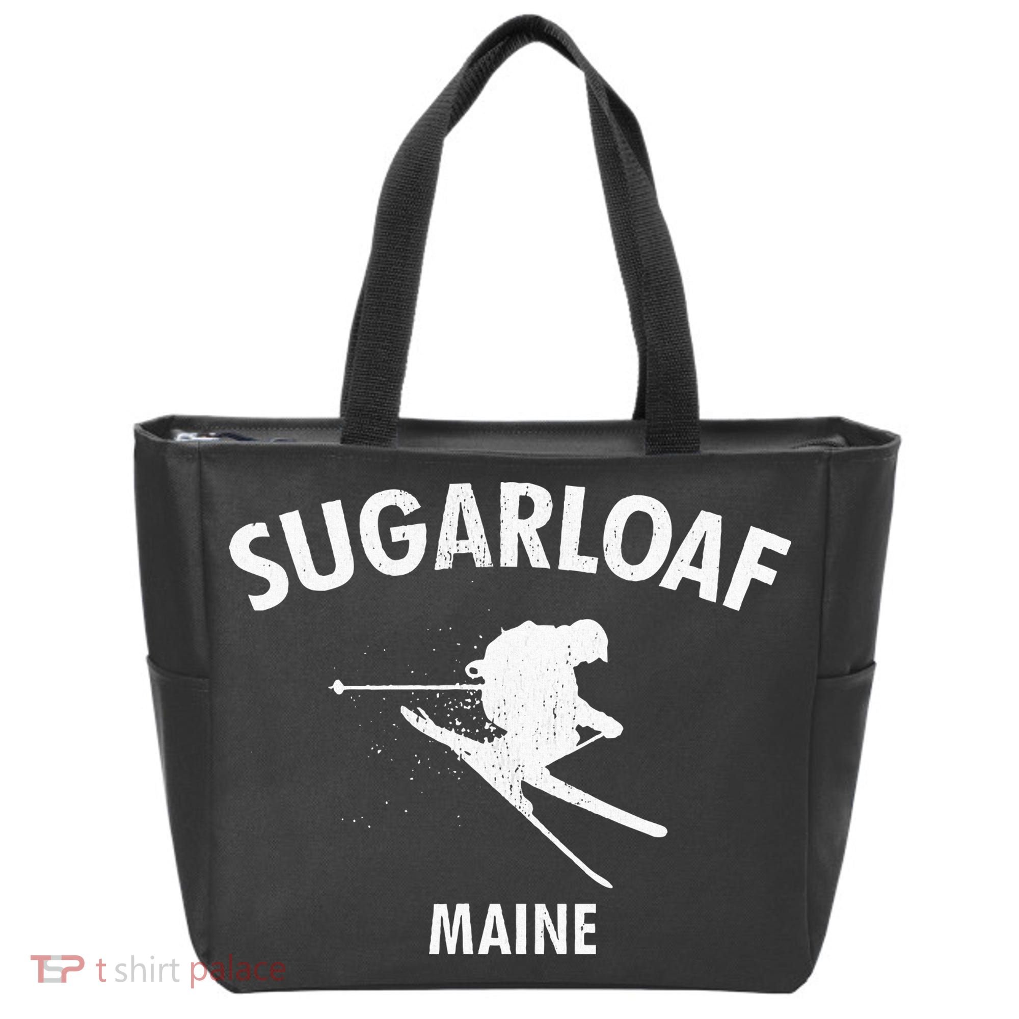 Sugarloaf Skiing Ski Maine Gift Tote Bag