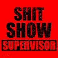 Shit Show Supervisor Funny Meme Santa Hat thumb 1