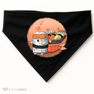 Sushi Sleeping USA-Made Doggie Bandana