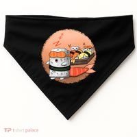 Sushi Sleeping USA-Made Doggie Bandana thumb 0