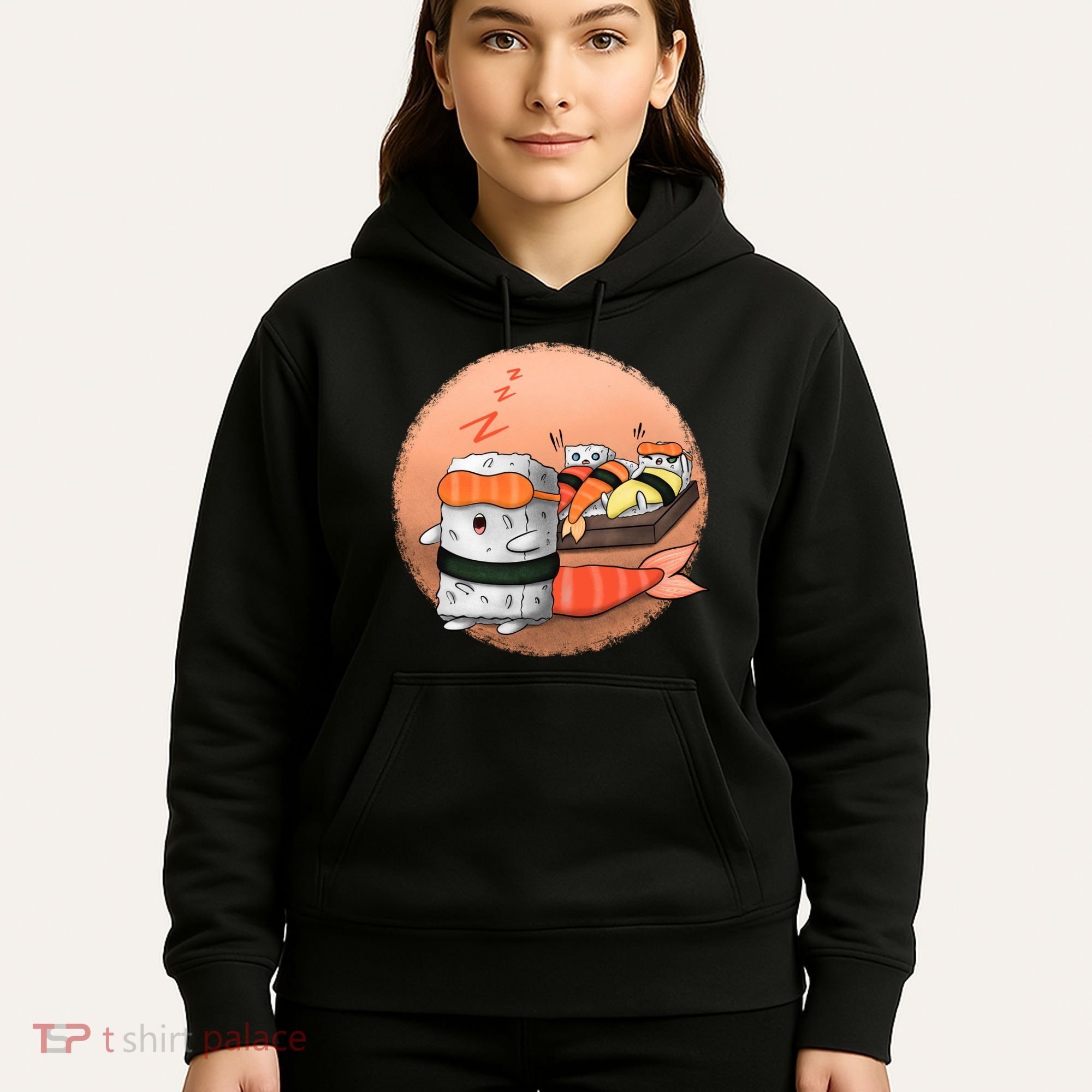 Sushi Sleeping Hoodie