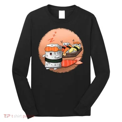 Sushi Sleeping Long Sleeve Shirt