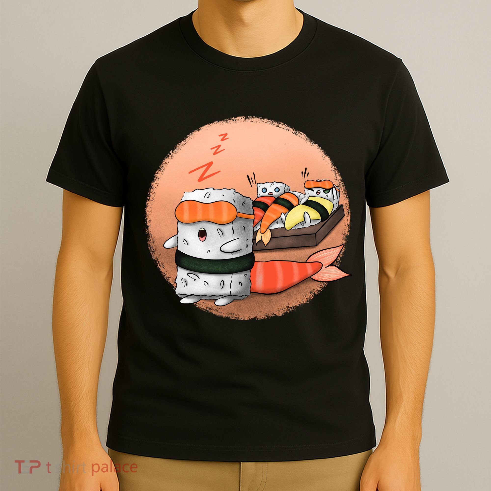 Sushi Sleeping T-Shirt