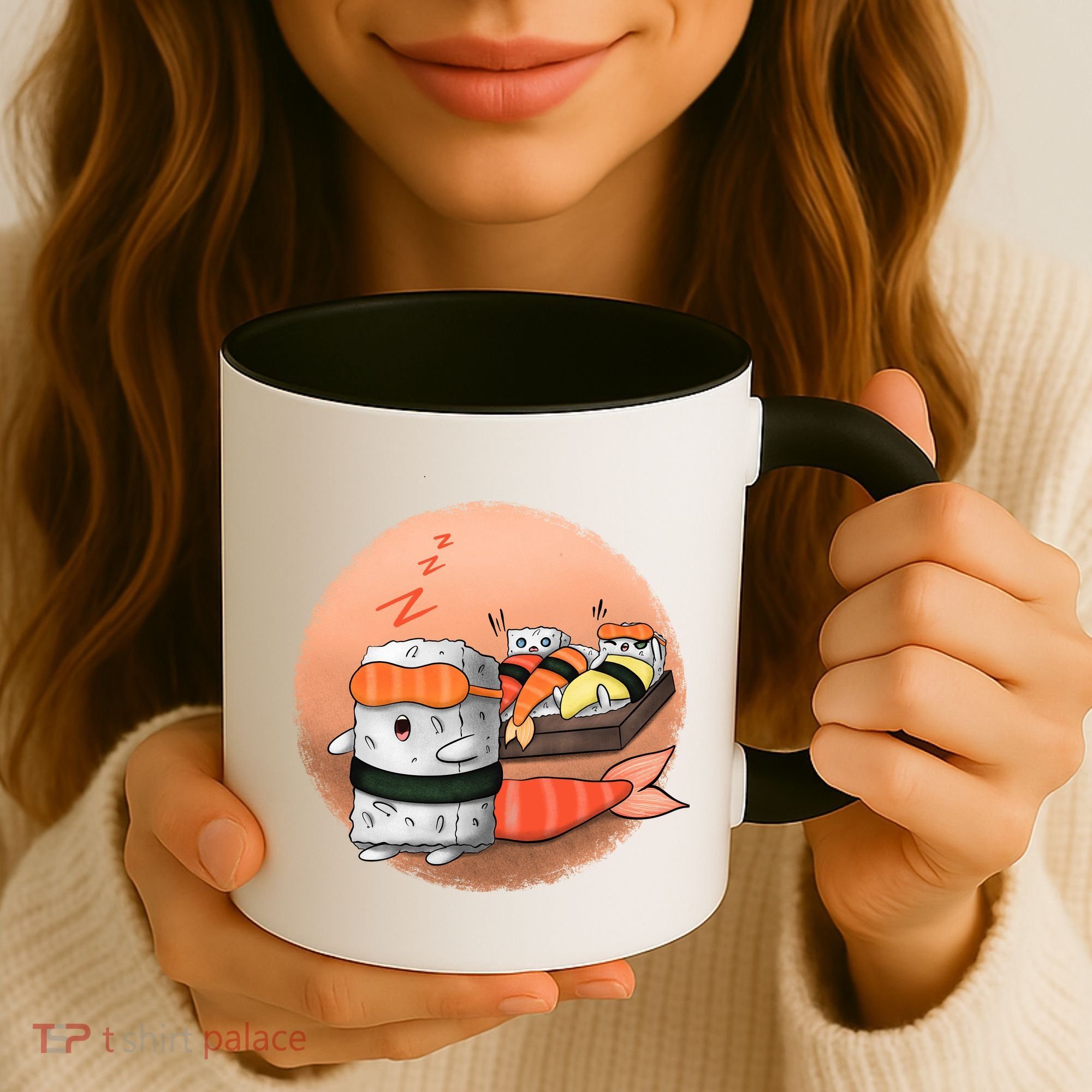 Sushi Sleeping Coffee Mug