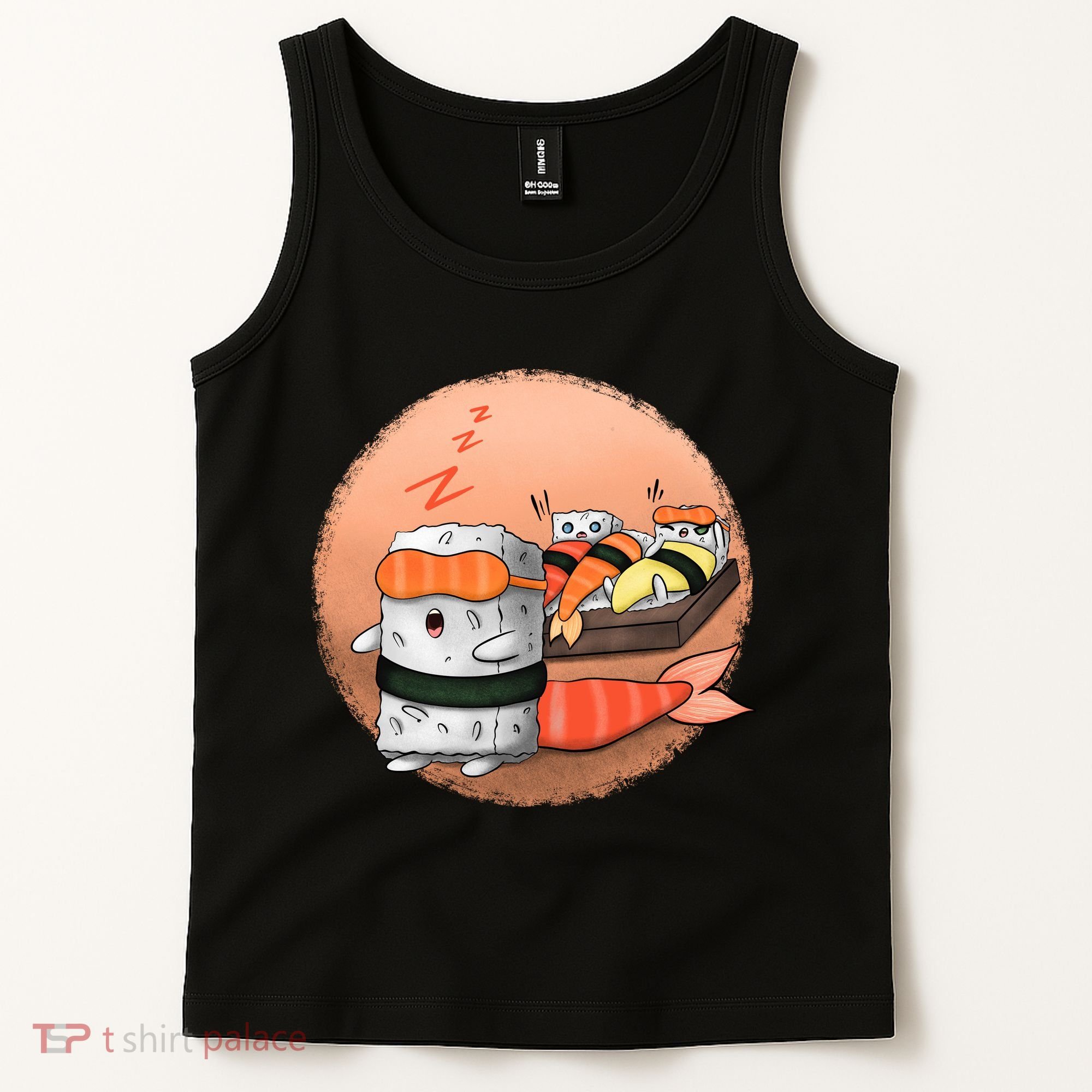 Sushi Sleeping Tank Top