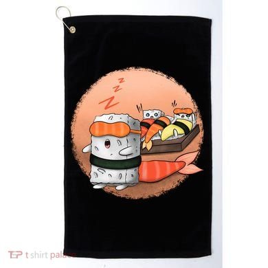 Sushi Sleeping Golf Towel