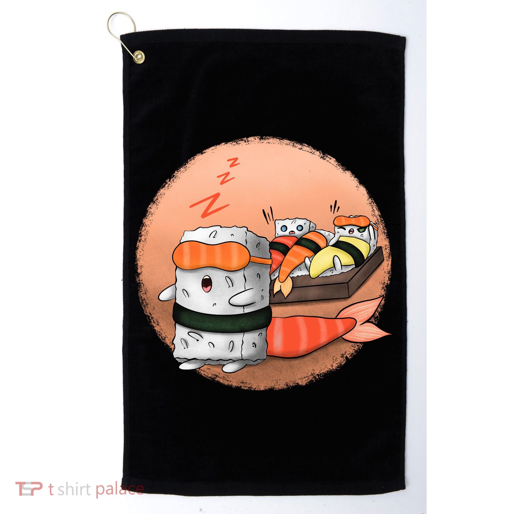 Sushi Sleeping Golf Towel