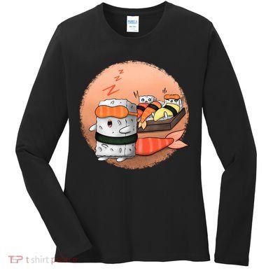 Sushi Sleeping Women's Long Sleeve Shirt
