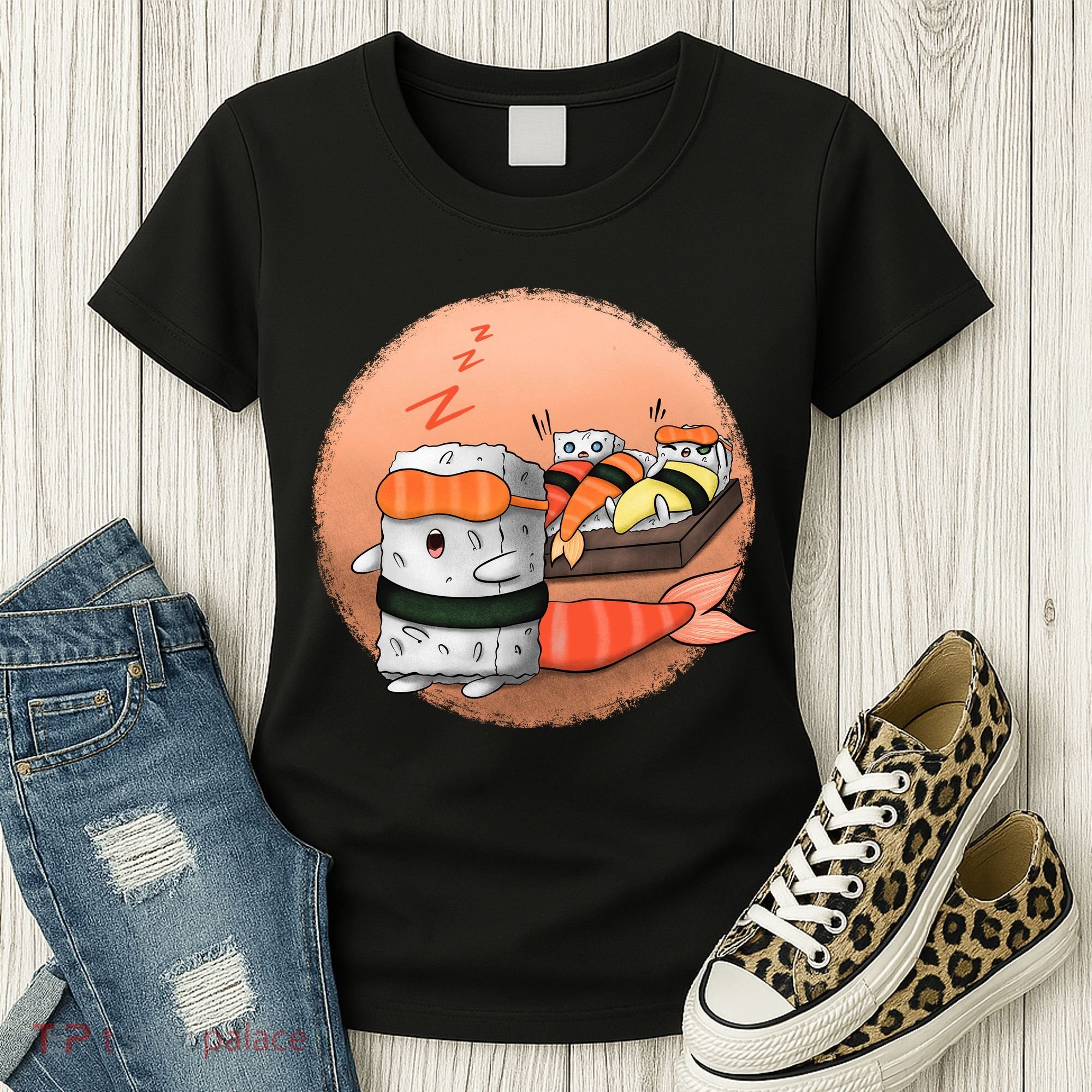 Sushi Sleeping Women's T-Shirt