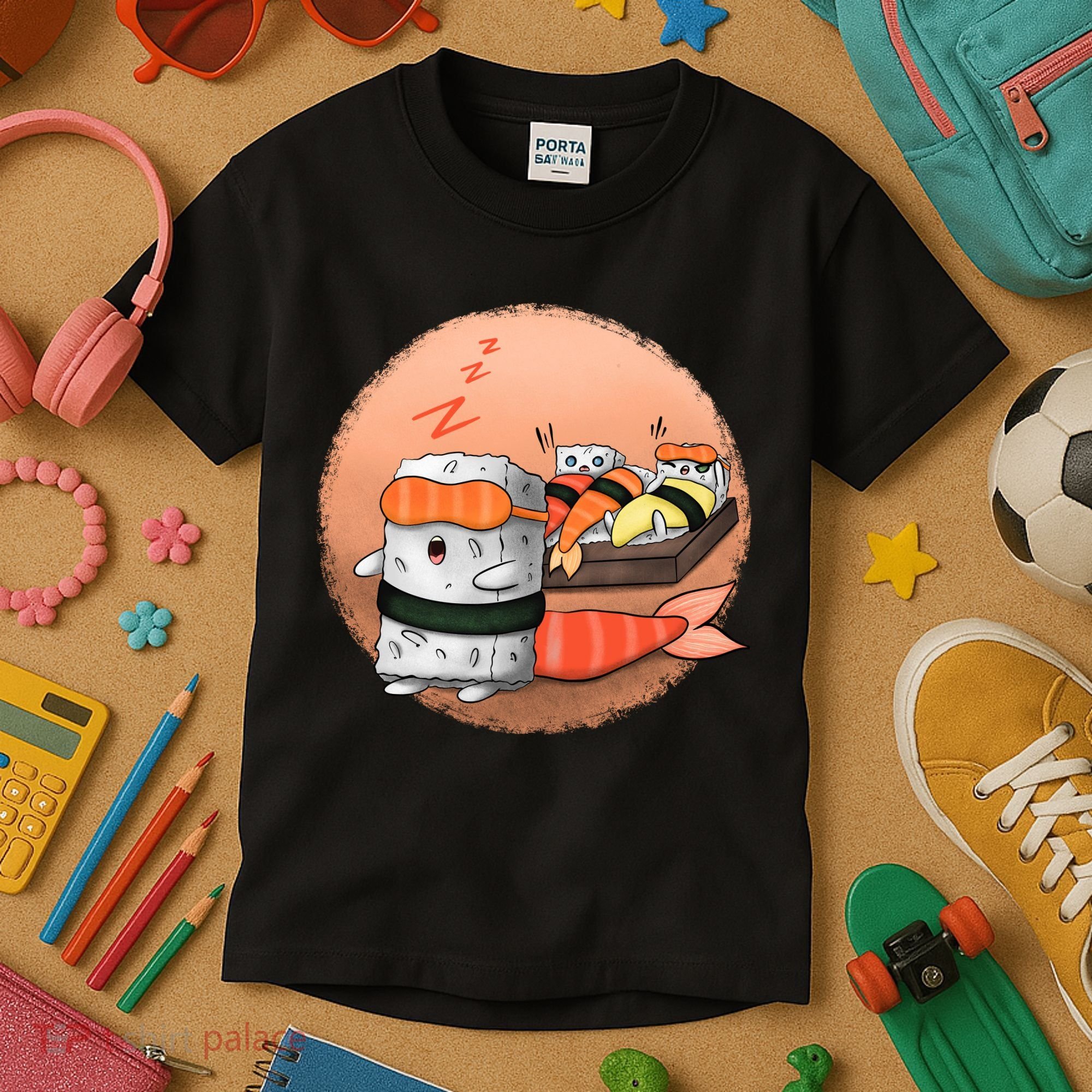 Sushi Sleeping Kids T-Shirt