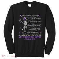 She Say SheS Ok SheS A Fibromyalgia Warrior Skeleton Sweatshirt thumb 0