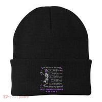 She Say SheS Ok SheS A Fibromyalgia Warrior Skeleton Beanie thumb 0