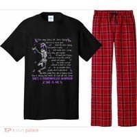 She Say SheS Ok SheS A Fibromyalgia Warrior Skeleton Pajama Set thumb 0