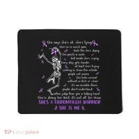 She Say SheS Ok SheS A Fibromyalgia Warrior Skeleton Mousepad thumb 0