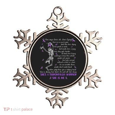 She Say SheS Ok SheS A Fibromyalgia Warrior Skeleton Ornament