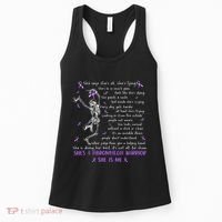 She Say SheS Ok SheS A Fibromyalgia Warrior Skeleton Women's Tank Top thumb 0