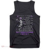 She Say SheS Ok SheS A Fibromyalgia Warrior Skeleton Tank Top thumb 0