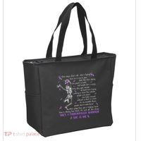 She Say SheS Ok SheS A Fibromyalgia Warrior Skeleton Tote Bag thumb 2